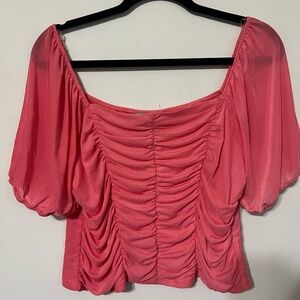 NWT - coral pink, dressy casual top